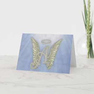 Letter A Angel Monogram