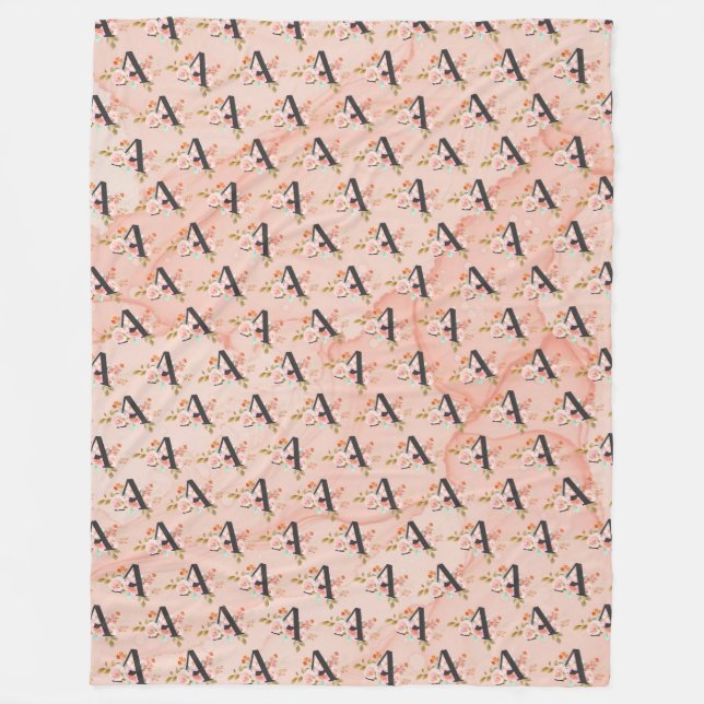 Letter A Fleecedecke (Vorderseite)