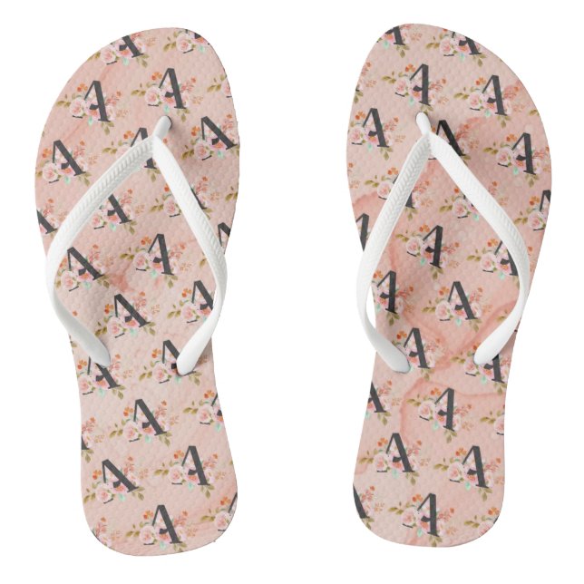 Letter A Flip Flops (Fußbett)