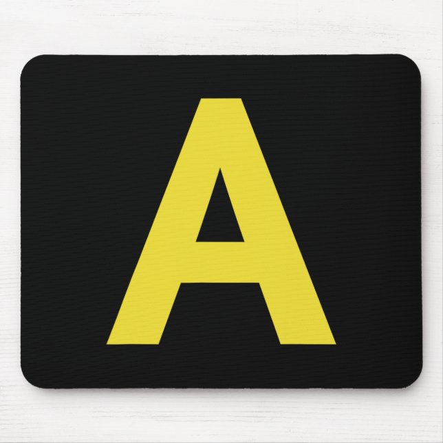 Letter A Funny Chipmunk Group Matching Halloween C Mousepad (Vorne)