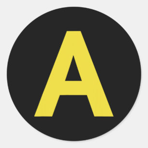 Letter A Funny Chipmunk Group Matching Halloween C Runder Aufkleber