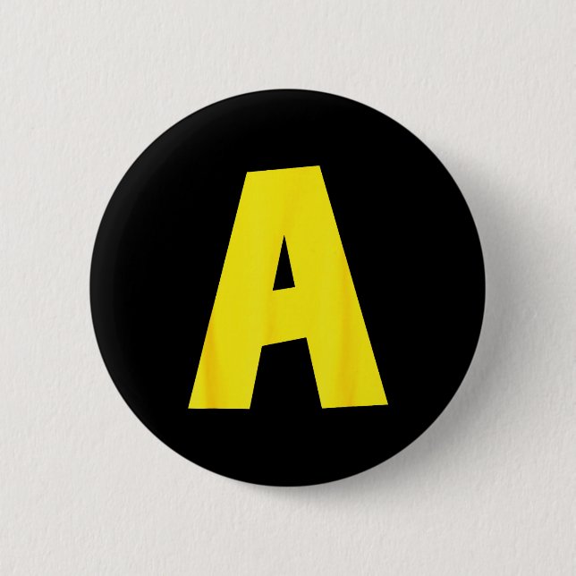 Letter A Funny Group Matching Halloween For Women  Button (Vorderseite)