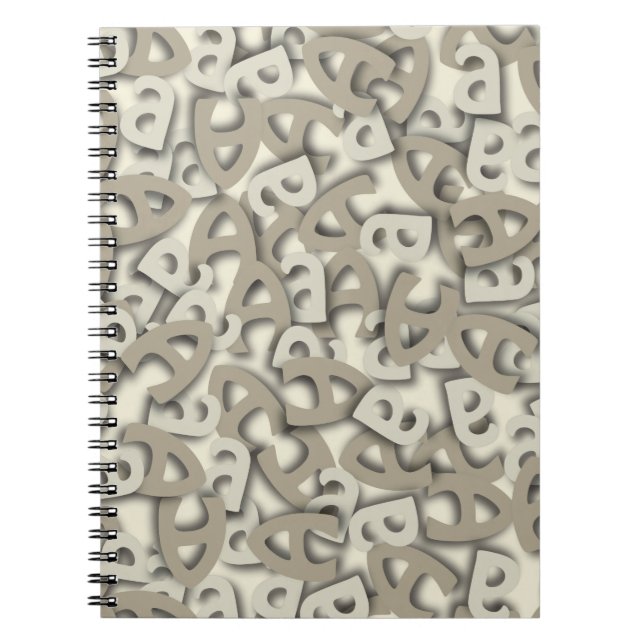 Letter A Gray Notizblock (Vorderseite)
