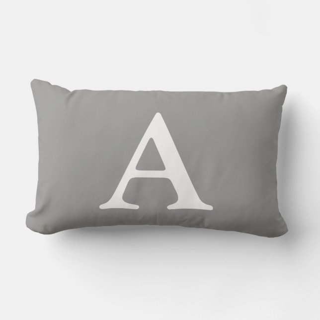 Letter A lumbar Bolster Kissen (Vorderseite)