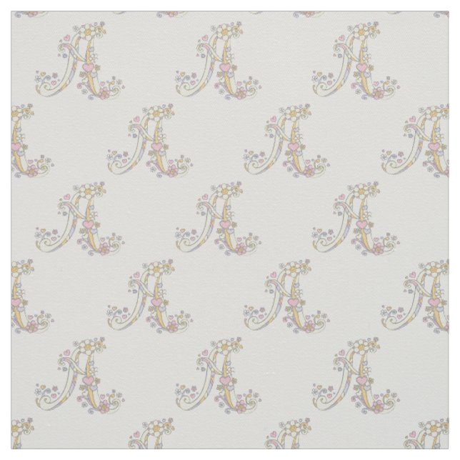 Letter A monogram dekorativer Text, kundenspezifis Stoff (Muster)