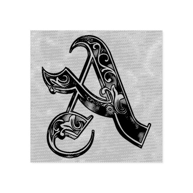 Letter A Rubber-Briefmarke Gummistempel (Prägung)