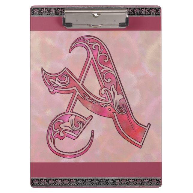 Letter A-Zwischenablage Klemmbrett (Vorderseite)
