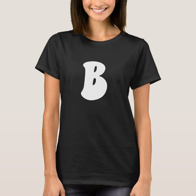 Letter B Hauptstadt Alphabet Team Groups Kostümmat T-Shirt (Vorderseite)