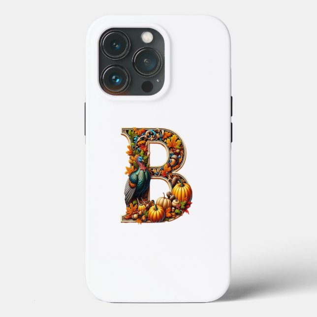 Letter B in Thanksgiving style Case-Mate iPhone Hülle (Rückseite)