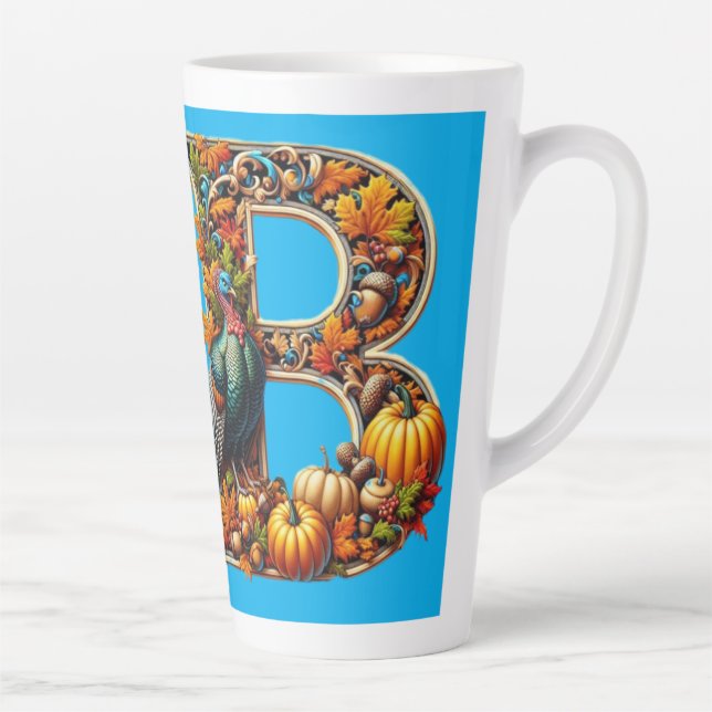 Letter B in Thanksgiving style Milchtasse (Rechts)
