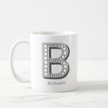 Letter B Monogram Modern Name