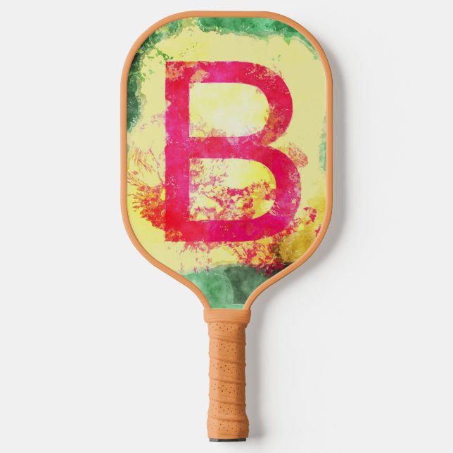 Letter B Pickleball Paddle (Vorderseite)