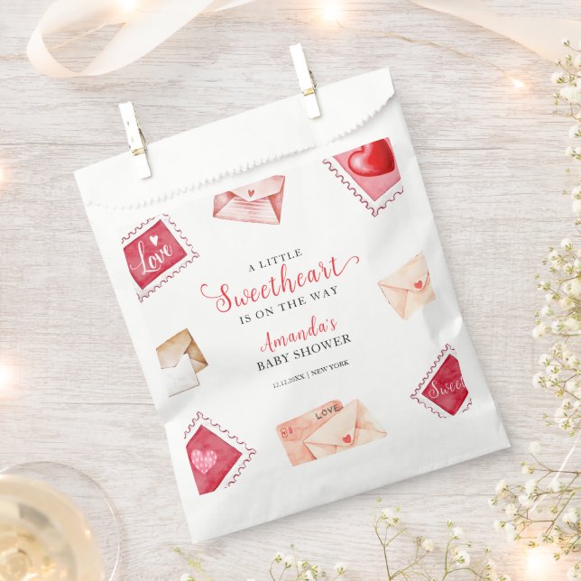 Letter Briefmarke Sweetheart Valentine Baby Dusche Geschenktütchen (Ausgeschnitten)