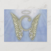 Letter C Angel Monogram