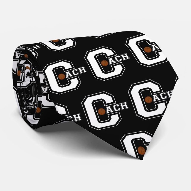 Letter C Basketball Coach Krawatte (Gerollt)