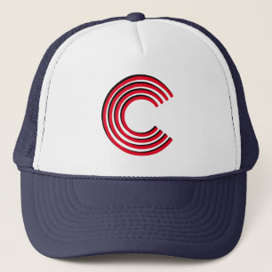 letter c hats truckerkappe