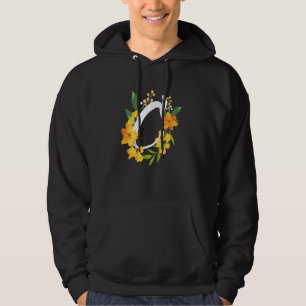Letter C Hauptstadt Alphabet Blume Monogramm erste Hoodie