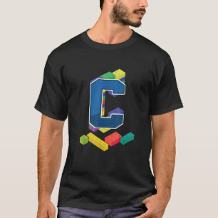 Letter C Master Builder Alphabet Nachname Buildin T-Shirt