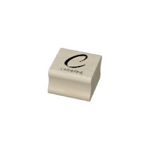 Letter C Monogram Personalisierte Gummi-Briefmarke