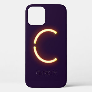 Letter C Neon Light Personalisiert Case-Mate iPhone Hülle