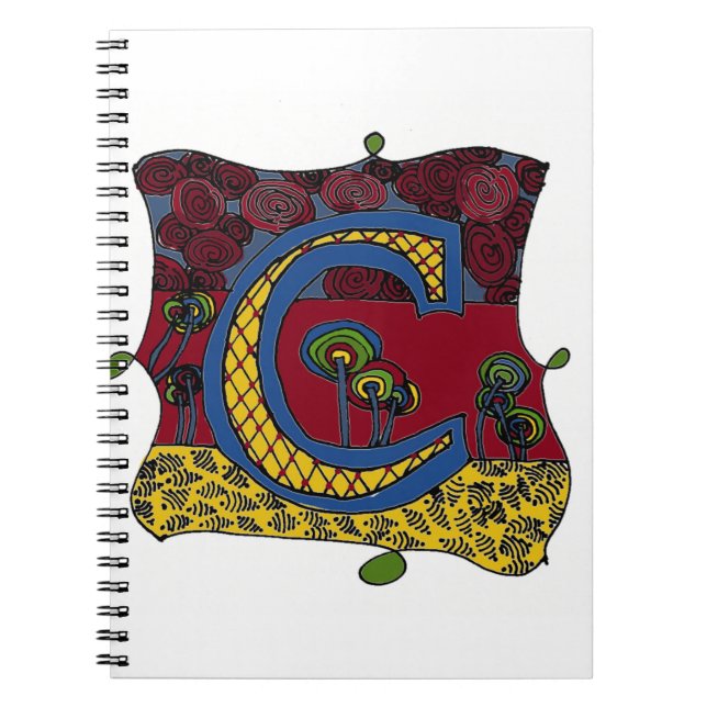 Letter-C-Notebook Notizblock (Vorderseite)