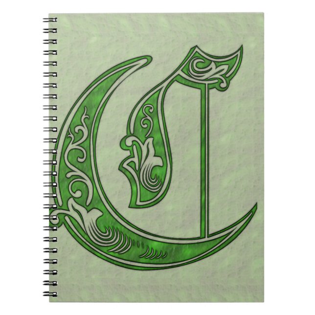 Letter-C-Notebook Notizblock (Vorderseite)