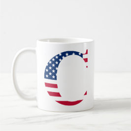 Letter C Patriotische Tasse
