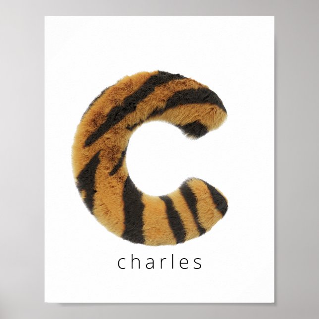 Letter-C-Tiger Poster (Vorne)