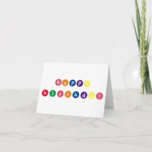 Letter Candy Birthday Karte