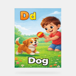 Letter D Alphabet Poster – D is for Dog