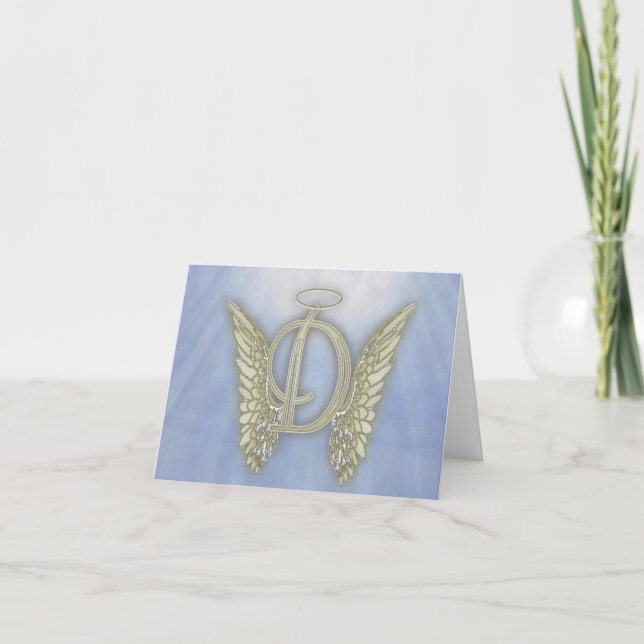 Letter D Angel Monogram (Vorderseite)