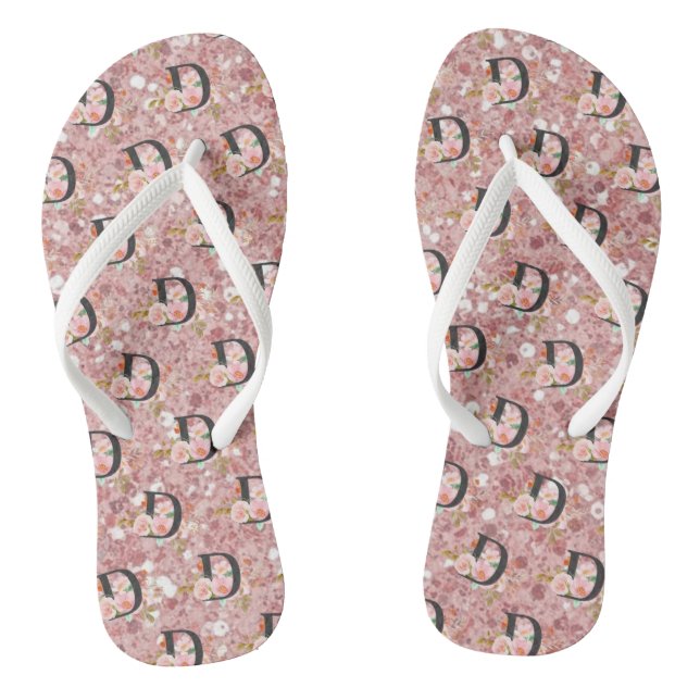 Letter D Flip Flops (Fußbett)