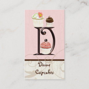Letter D Monogram Desserery Business Cards Visitenkarte