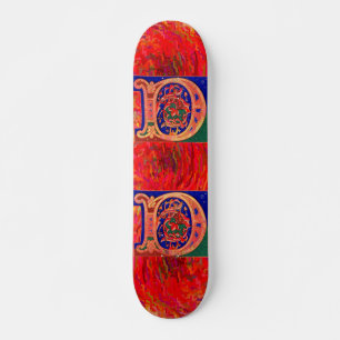 Letter D Skateboard aus dem 17. Jahrhundert