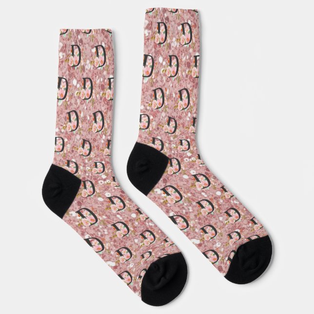 Letter D Socken (Rechts)