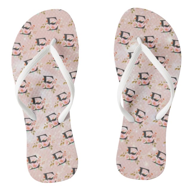 Letter E Flip Flops (Fußbett)