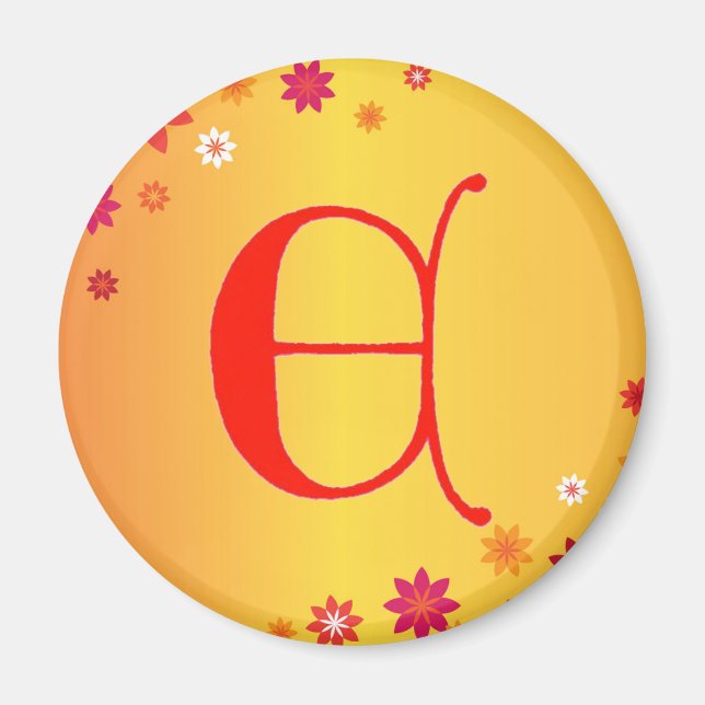 Letter E Magnet (Vorne)