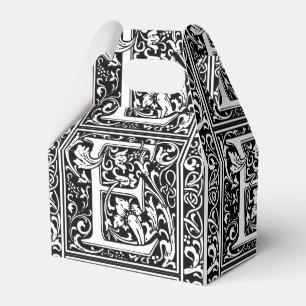 Letter E Mittelalterliche Monogramm Art Nouveau Geschenkschachtel