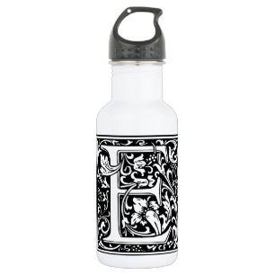 Letter E Mittelalterliche Monogramm Art Nouveau Trinkflasche