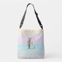 *~ LETTER E Monogram Gold Glitzer Pastellfarben