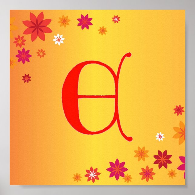 Letter E Poster (Vorne)