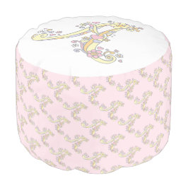 Letter Ein Anfangsbuchstaben Herzen rosa weißen Pu Hocker