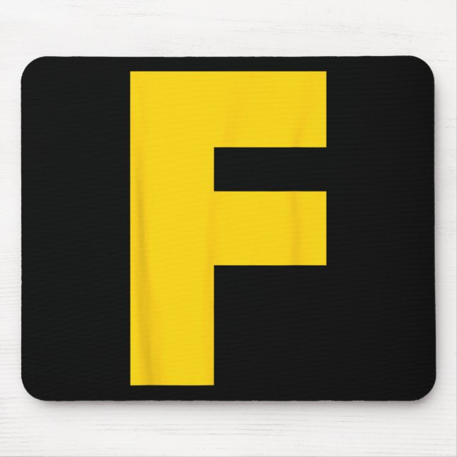 Letter F Chipmunk Group Matching Halloween Costume Mousepad (Vorne)