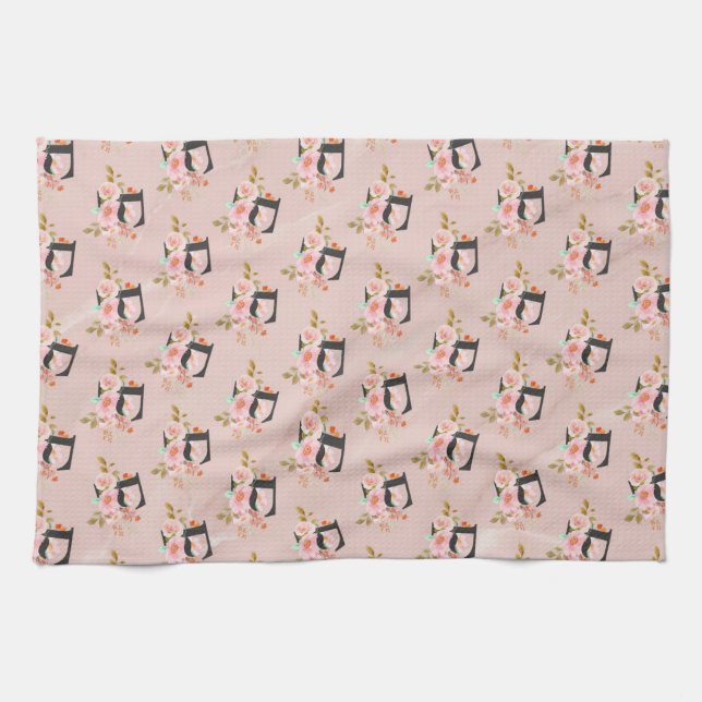 Letter F Geschirrtuch (Horizontal)