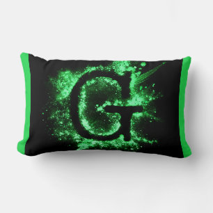 Letter G Green Hauptstadt Alphabet Lendenkissen