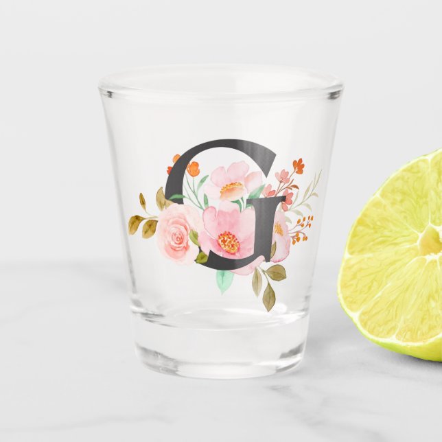 Letter G Schnapsglas (Vorderseite)