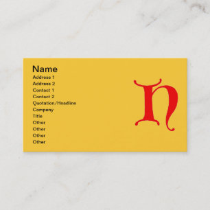 Letter H Business Card Visitenkarte
