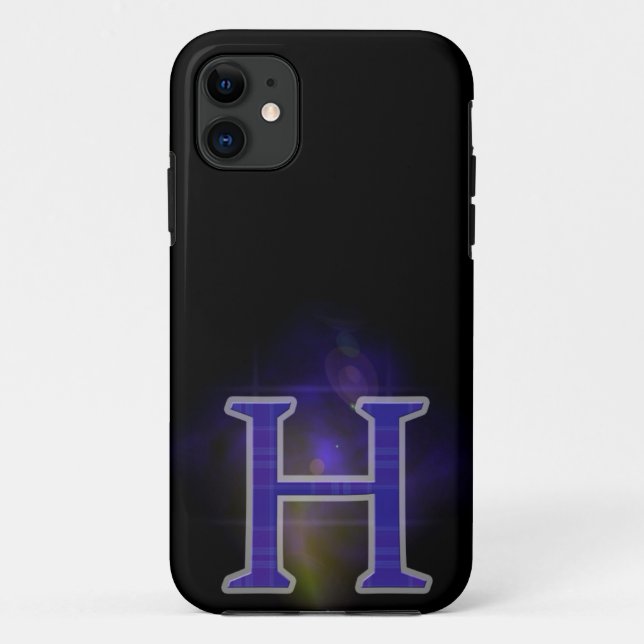Letter H Case-Mate iPhone Hülle (Rückseite)