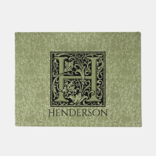 Letter H First Letter Monogram Personalisiert Fußmatte