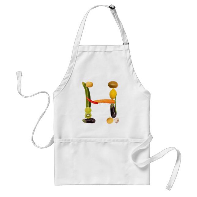 letter "H" of fruits and vegetables Schürze (Vorne)